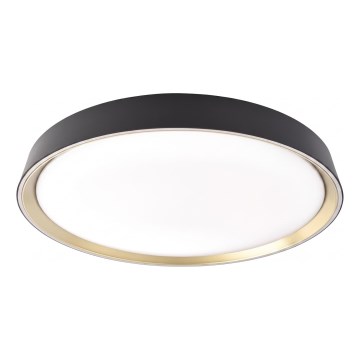 LED prigušivo stropno svjetlo ILVI LED/30W/230V 2700-6500K Ø 40 cm crna/mesing + daljinski upravljač