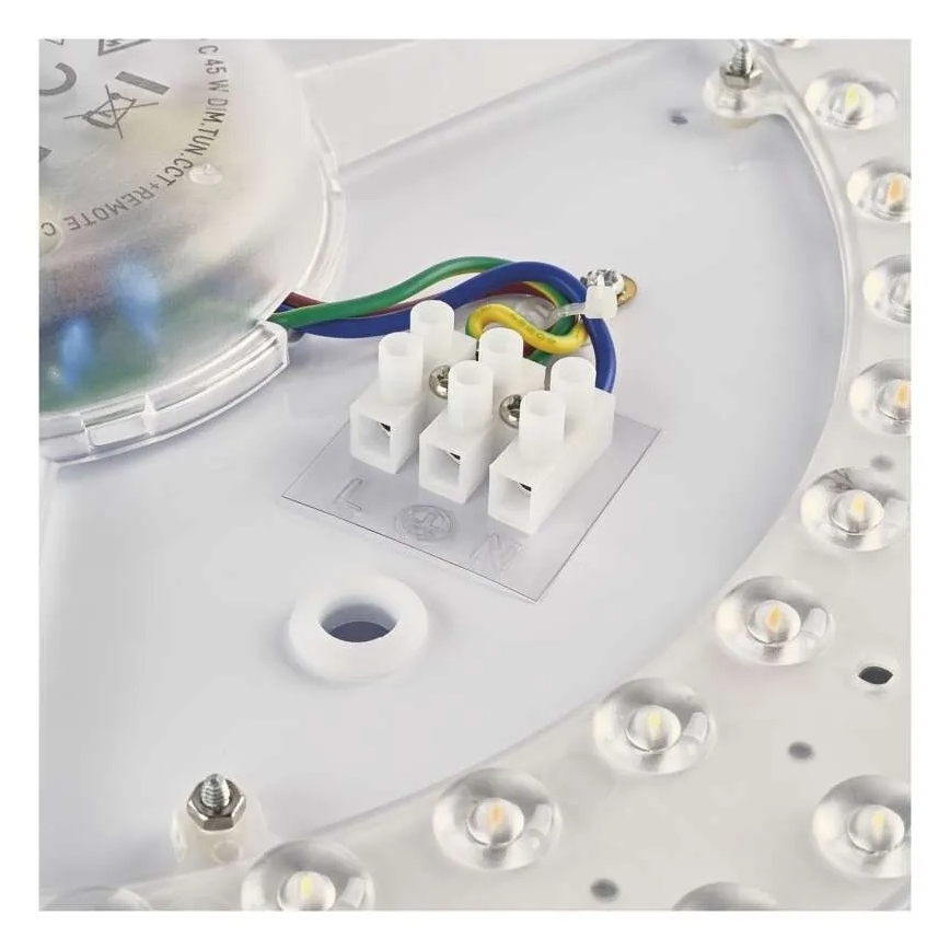 LED prigušivo stropno svjetlo ILVI LED/30W/230V 2700-6500K Ø 40 cm crna/mesing + daljinski upravljač