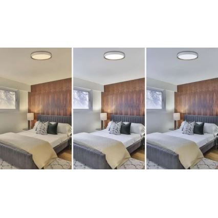 Prigušiva stropna LED svjetiljka ILVI LED/45W/230V 2700-6500K Ø 50 cm bijela/bež + daljinski upravljač
