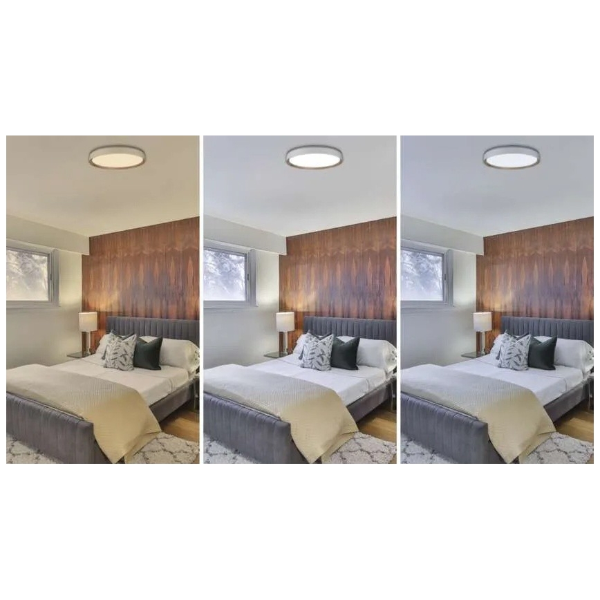 Prigušiva stropna LED svjetiljka ILVI LED/45W/230V 2700-6500K Ø 50 cm bijela/bež + daljinski upravljač