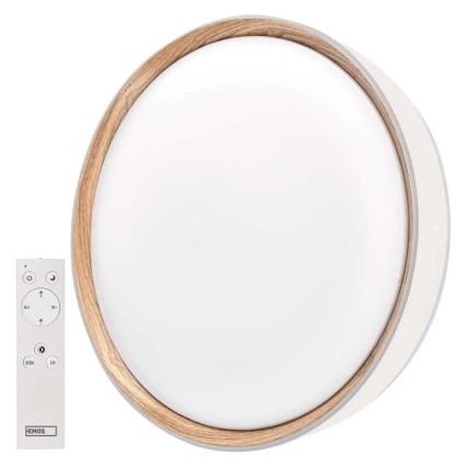 Prigušiva stropna LED svjetiljka ILVI LED/45W/230V 2700-6500K Ø 50 cm bijela/bež + daljinski upravljač