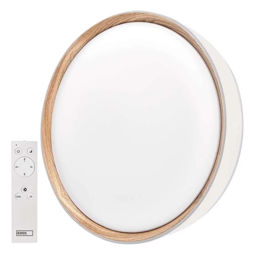 Prigušiva stropna LED svjetiljka ILVI LED/45W/230V 2700-6500K Ø 50 cm bijela/bež + daljinski upravljač
