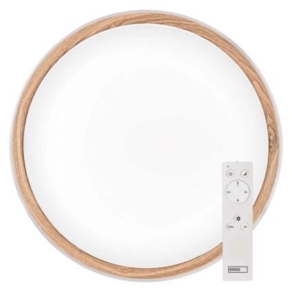 Prigušiva stropna LED svjetiljka ILVI LED/45W/230V 2700-6500K Ø 50 cm bijela/bež + daljinski upravljač