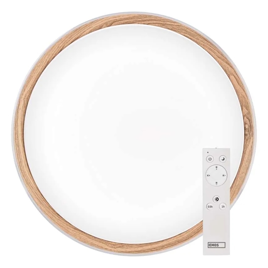 Prigušiva stropna LED svjetiljka ILVI LED/45W/230V 2700-6500K Ø 50 cm bijela/bež + daljinski upravljač