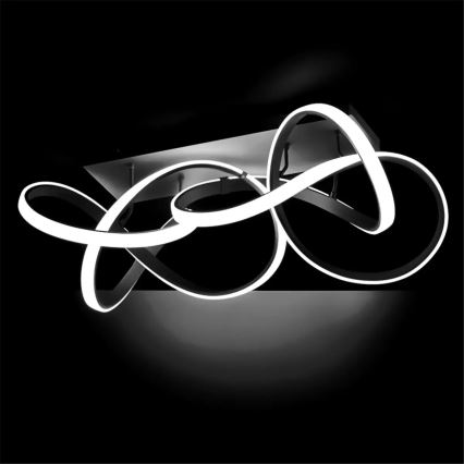 LED prigušivo stropno svjetlo INDIGO LED/64W/230V crno