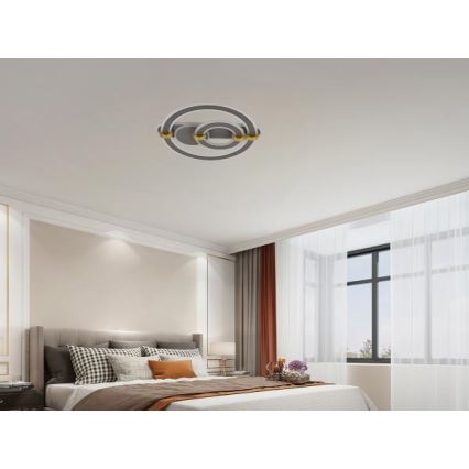 LED Prigušivo stropno svjetlo LED/120W/230V 3000-6500K + daljinski upravljač
