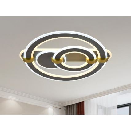 LED Prigušivo stropno svjetlo LED/120W/230V 3000-6500K + daljinski upravljač