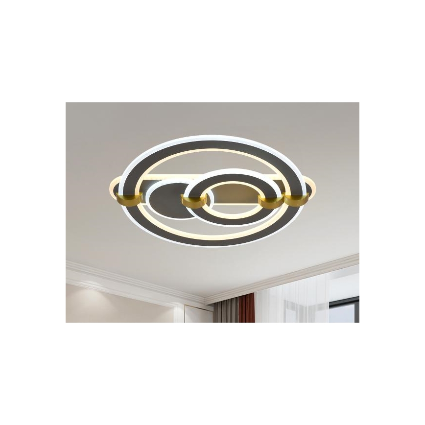 LED Prigušivo stropno svjetlo LED/120W/230V 3000-6500K + daljinski upravljač