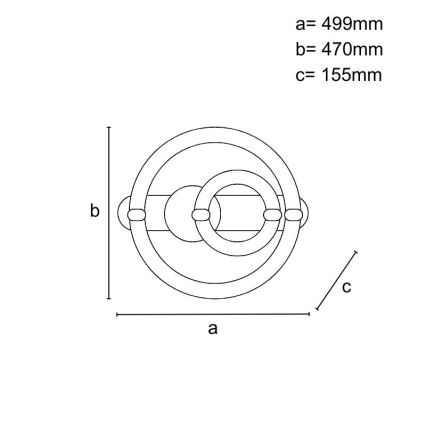 LED Prigušivo stropno svjetlo LED/120W/230V 3000-6500K + daljinski upravljač
