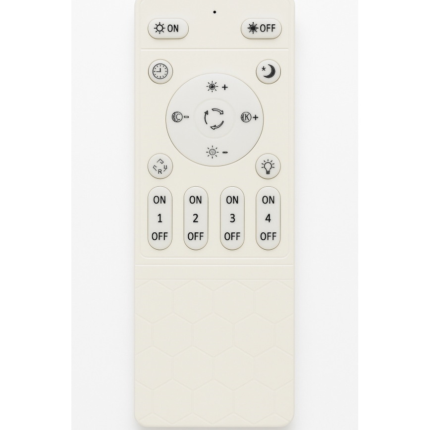 Prigušivo stropno LED svjetlo LED/45W/230V 3000-6500K crna + daljinski upravljač