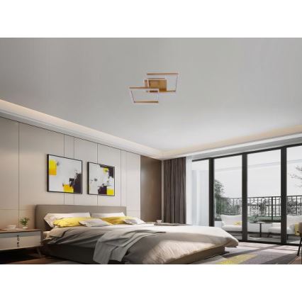 LED Prigušivo stropno svjetlo LED/80W/230V 3000-6500K + daljinski upravljač