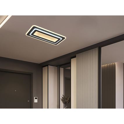 LED Zatemnjiva stropna svjetiljka LED/85W/230V 3000-6500K crna + daljinski upravljač