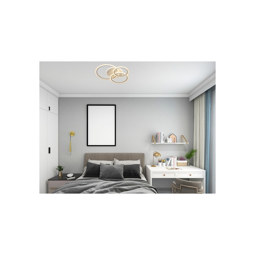 LED prigušivo stropno svjetlo LED/90W/230V 3000-6500K + daljinski upravljač