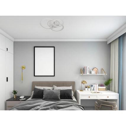 LED prigušivo stropno svjetlo LED/90W/230V 3000-6500K + daljinski upravljač