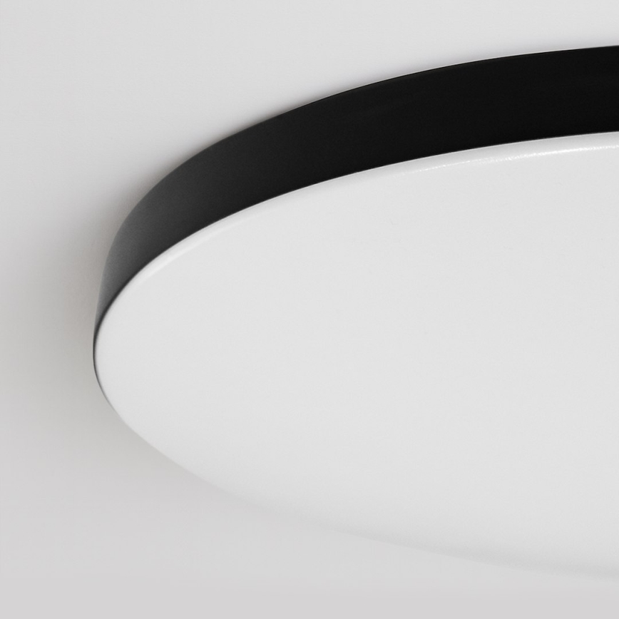 LED stropna svjetiljka SIENA s mogućnošću prigušivanja LED/80W/230V 3000-6000K promjer 75 cm crna + daljinski upravljač