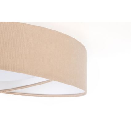 LED stropno svjetlo s mogućnošću prigušivanja SMART GALAXY MODERN LED/24W/230V 3000–6500K Ø 55 cm bež/bijela + daljinski upravljač
