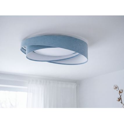LED prigušivo stropno svjetlo SMART GALAXY MODERN LED/24W/230V 3000-6500K Ø 55 cm plavo + daljinsko upravljanje