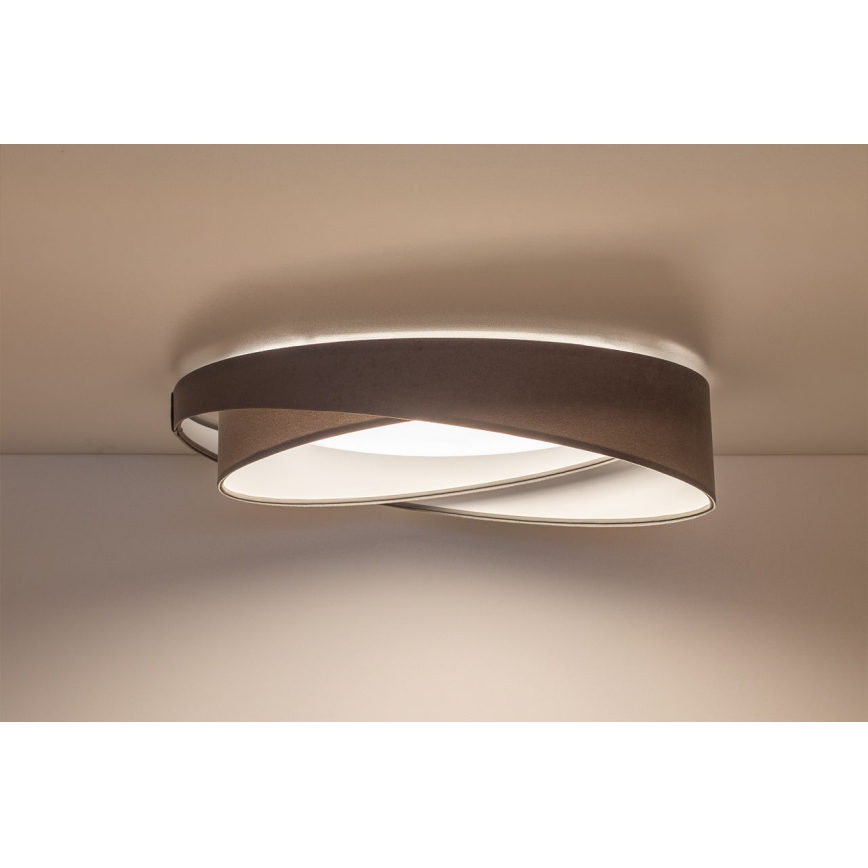 LED stropno svjetlo s prigušivanjem SMART GALAXY MODERN LED/24W/230V 3000-6500K Ø 55 cm siva/bijela + daljinski upravljač