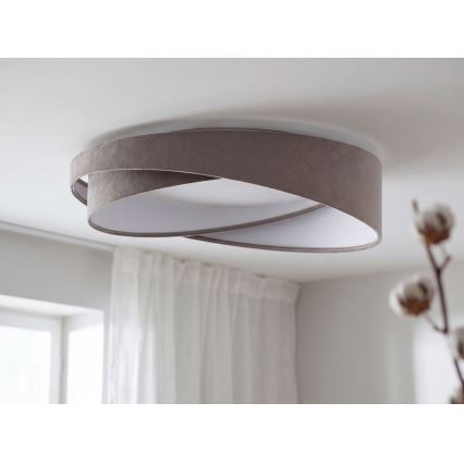 LED stropno svjetlo s prigušivanjem SMART GALAXY MODERN LED/24W/230V 3000-6500K Ø 55 cm siva/bijela + daljinski upravljač