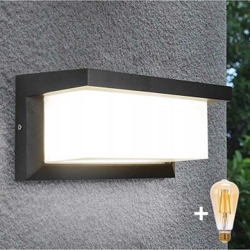 LED prigušivo vanjsko zidno svjetlo NEELY 1xE27/6W/230V 2700-6500K IP54 antracit