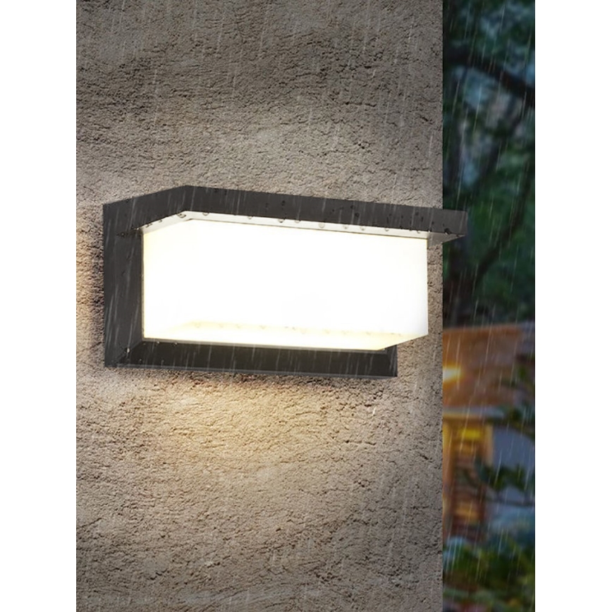 LED prigušivo vanjsko zidno svjetlo NEELY 1xE27/6W/230V 2700-6500K IP54 antracit