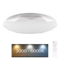 LED prigušivo za kupaonicu GALAXY LED/72W/230V promjera 49 cm 3000-6000K IP44 + daljinski upravljač
