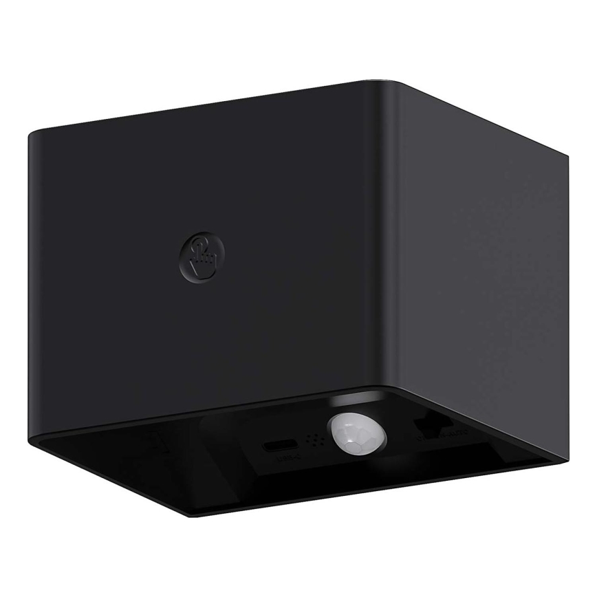 LED prigušivo zidno dodirno svjetlo sa senzorom MIRI LED/2,5W/3,7V 3000/4000/6400K 4000 mAh crna