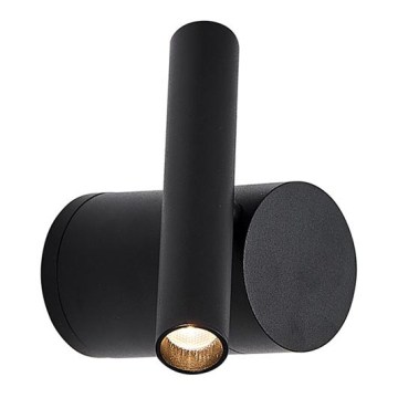 LED prigušivo zidno spot svjetlo PLANET LED/4W/230V crno