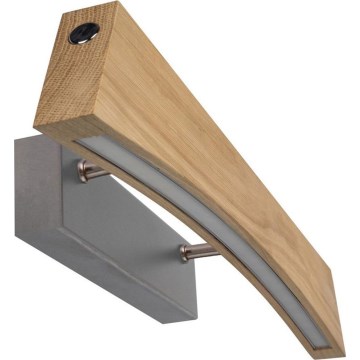 LED prigušivo zidno svjetlo ZIAD LED/6,5W/230V hrast
