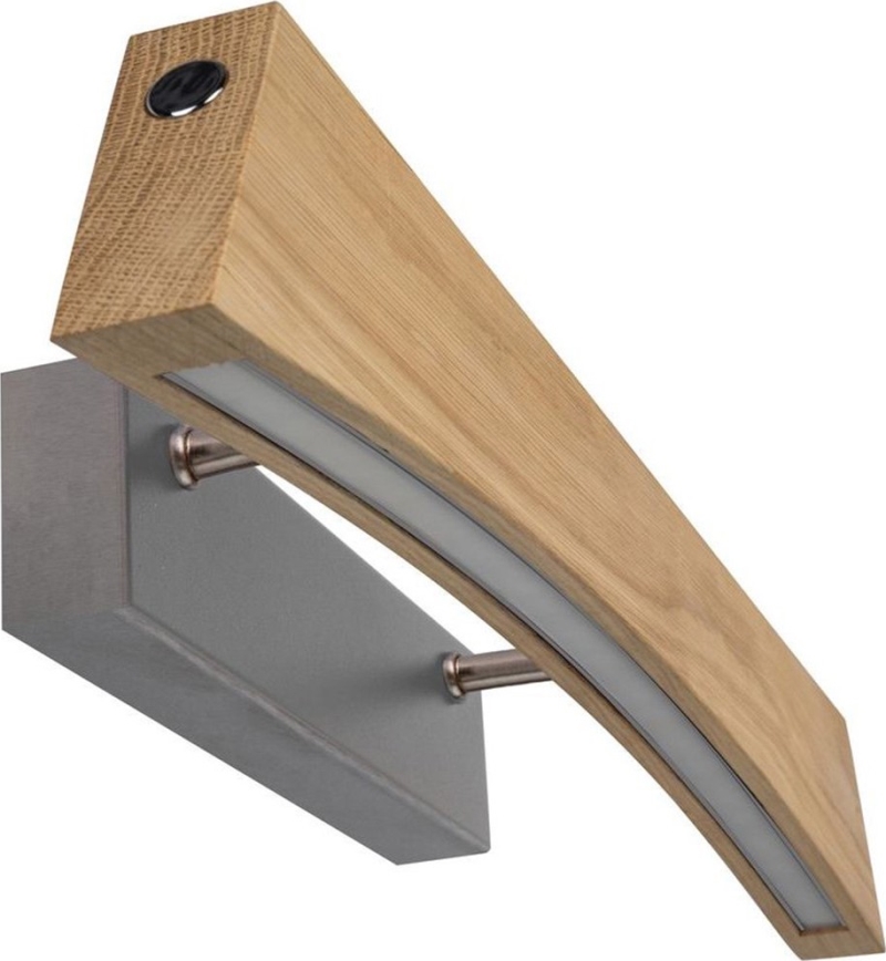 LED prigušivo zidno svjetlo ZIAD LED/6,5W/230V hrast