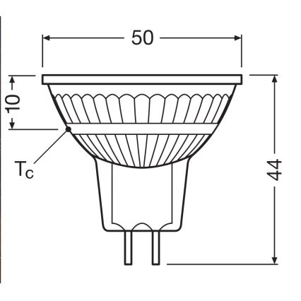 Prigušiva LED reflektorska žarulja MR16 GU5,3/3,4W/12V 4000K 36° CRI 90 - Ledvance