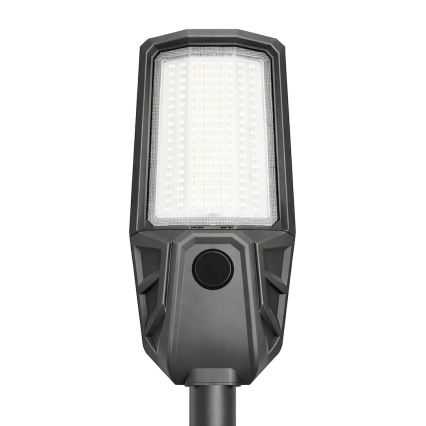 LED ulična svjetiljka s mogućnošću prigušivanja, sa senzorom i solarnim panelom KOBRA LED/400W/3,2V 24000 mAh IP65 antracit + daljinski upravljač