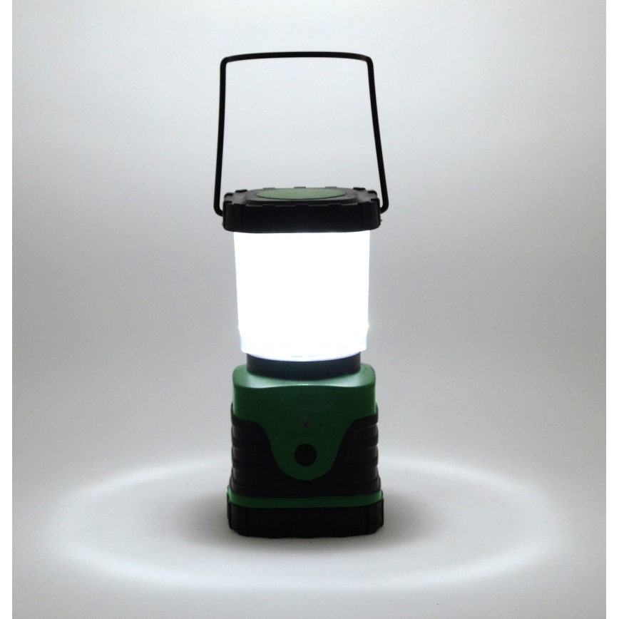 LED Prijenosna lampa LED/3xLR20 IP44 crna/zelena