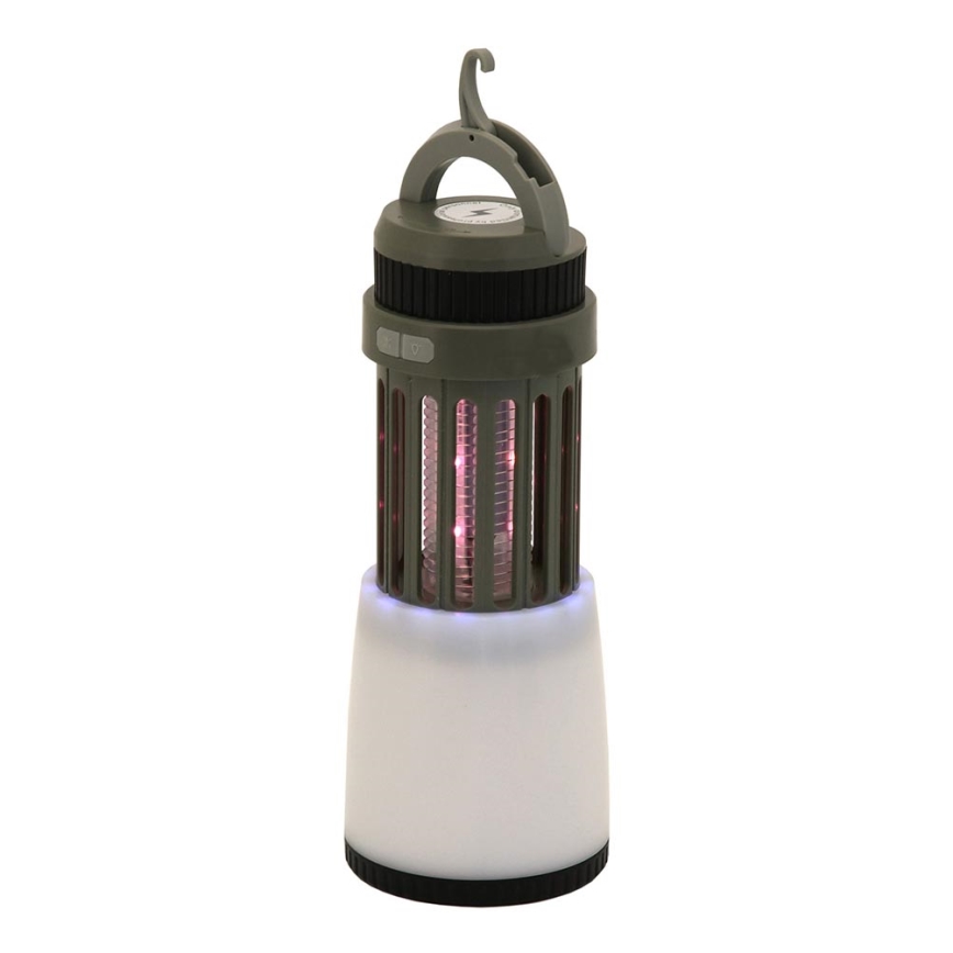 LED Prijenosna punjiva lampa sa zamkom za insekte LED/2W/1800mAh/3xAAA IPX4 zelena