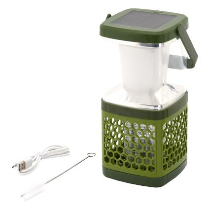 LED Prijenosna punjiva lampa sa zamkom za insekte LED/3W/1800 mAh zelena