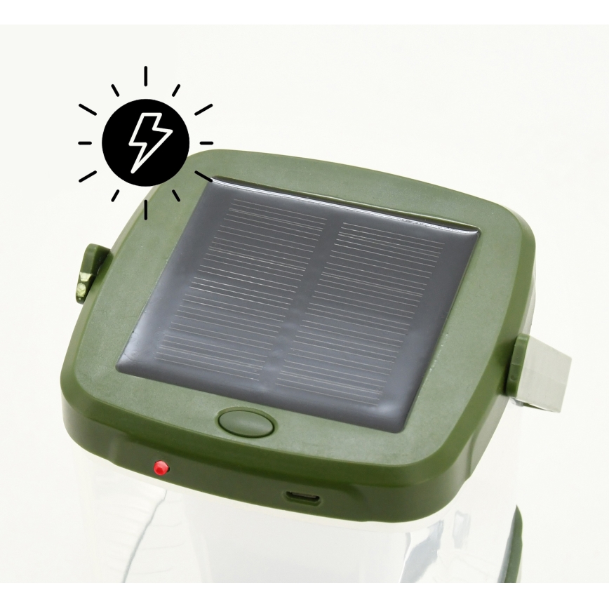 LED Prijenosna punjiva lampa sa zamkom za insekte LED/3W/1800 mAh zelena