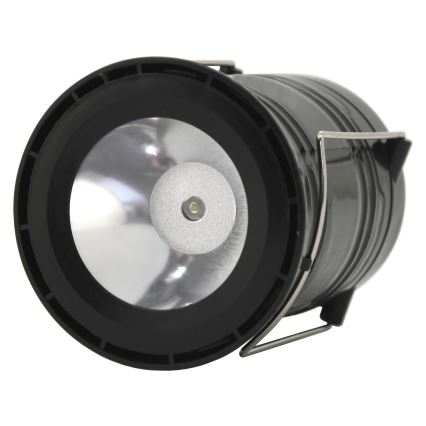 LED Prijenosna solarna lampa LED/1200mAh crna