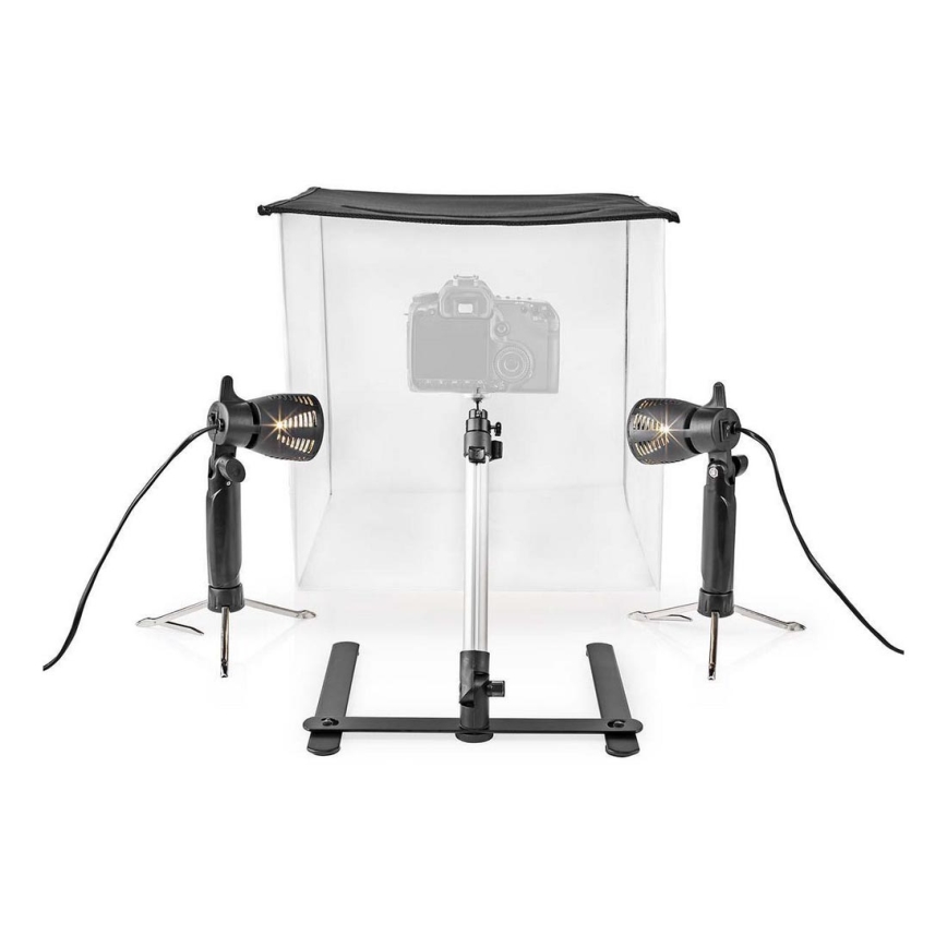 LED Prijenosni foto studio 2xGU10/5W/230V