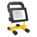 LED prijenosni reflektor s mogućnošću prigušivanja TIGRA LED/20W/3,7V 4000K IP54 4400 mAh crna/žuta