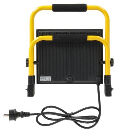 LED Prijenosni reflektor TIGRA LED/100W/4000K IP54 crna/žuta