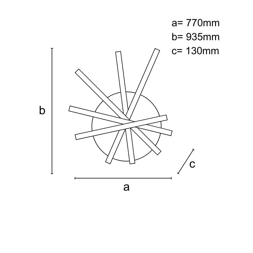 LED prigušivač za stropnu svjetiljku LED/120W/230V 3000-6500K + daljinski upravljač