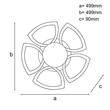 LED prigušivač stropne svjetiljke LED/145W/230V 3000-6500K + daljinski upravljač