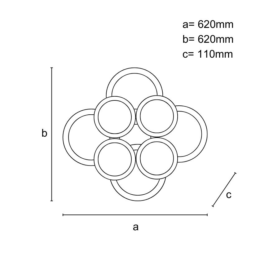 LED prigušivač za stropnu svjetiljku LED/200W/230V 3000-6500K + daljinski upravljač