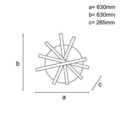 LED prigušivač za stropnu svjetiljku LED/75W/230V 3000-6500K + daljinski upravljač