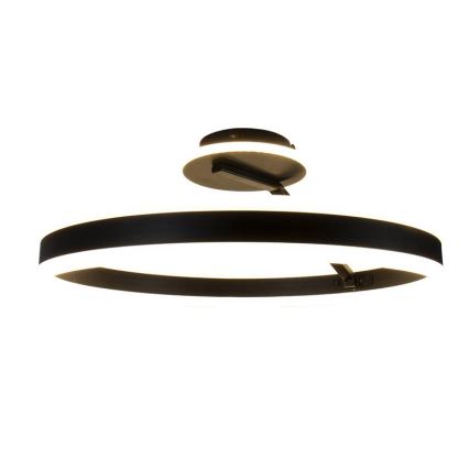 LED prigušivač stropne svjetiljke LED/86W/230V 3000-6500K crna + daljinski upravljač