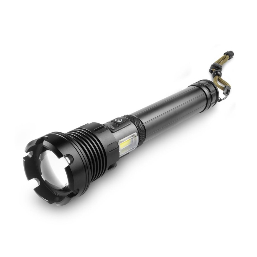 LED Punjiva aluminijska ručna svjetiljka s funkcijom powerbanka LED/4400 mAh 2200 lm IP44