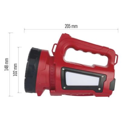 LED Punjiva baterijska svjetiljka LED/3,7V IP44 1000 lm 15000mAh