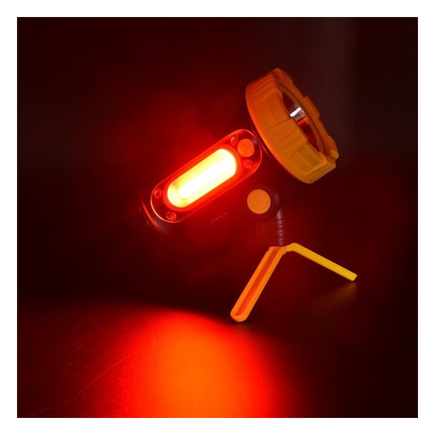 LED Punjiva baterijska svjetiljka LED/5W/4000mAh + LED/3W