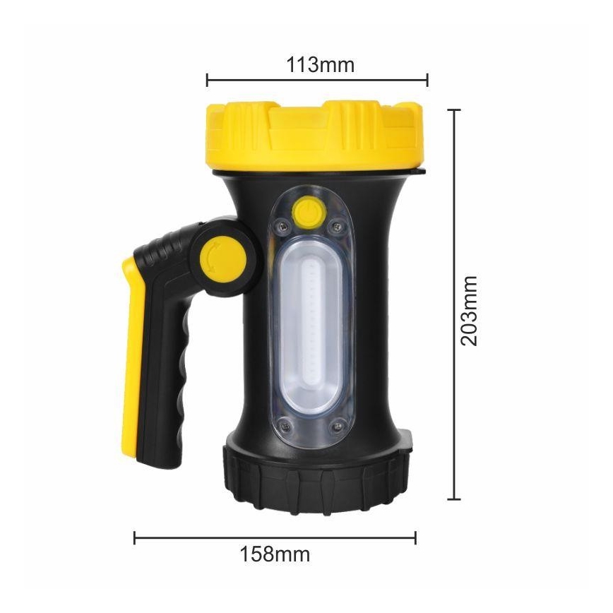LED Punjiva baterijska svjetiljka LED/5W/4000mAh + LED/3W