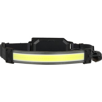 LED punjiva čelna svjetiljka 2xLED/5V 180 lm 900 mAh crna